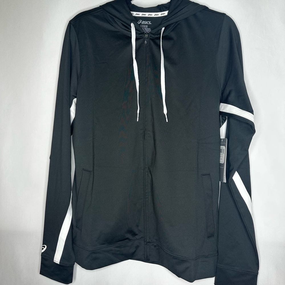 Asics Black and White Hoodie